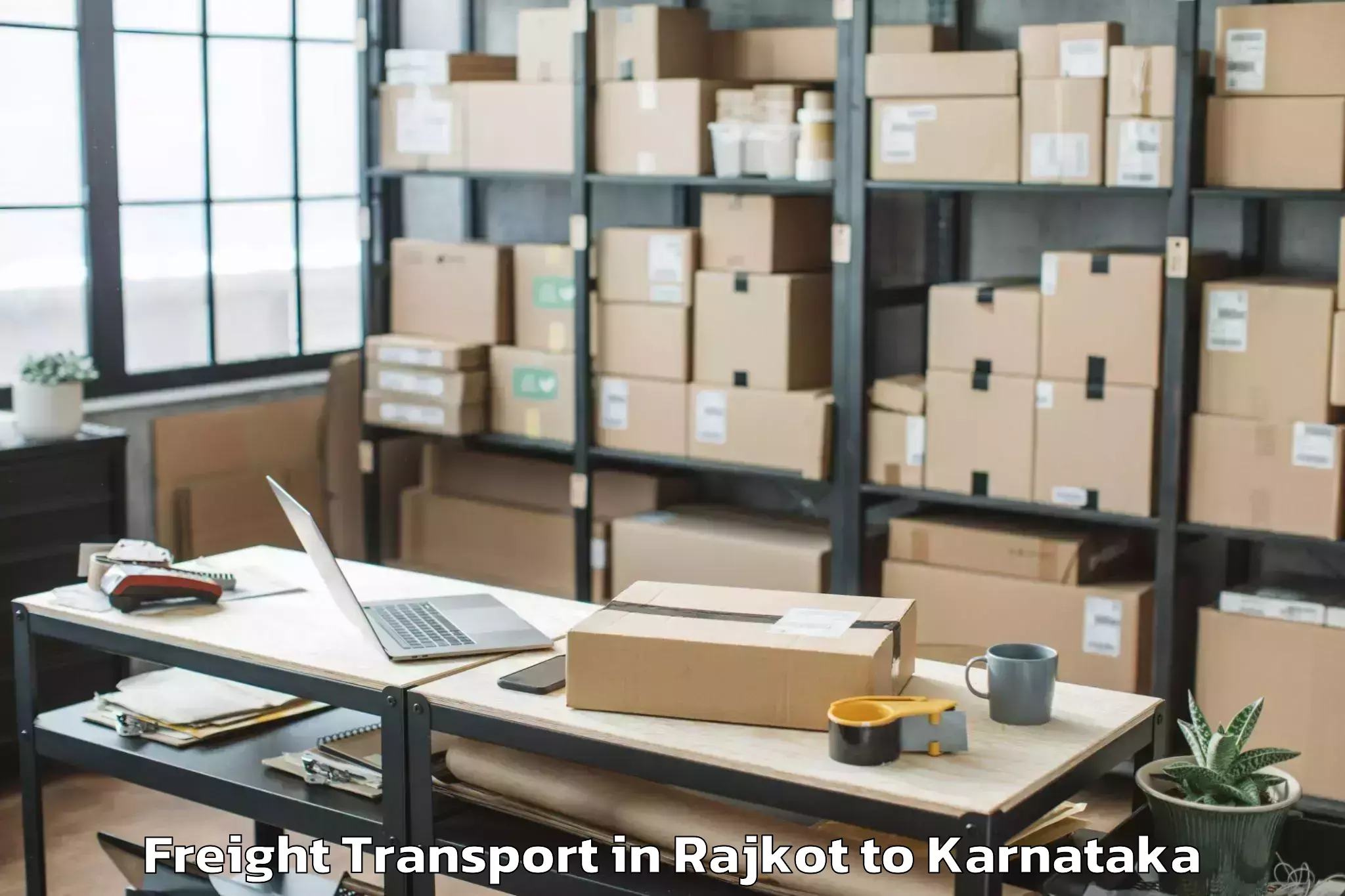 Top Rajkot to Maramanahalli Freight Transport Available